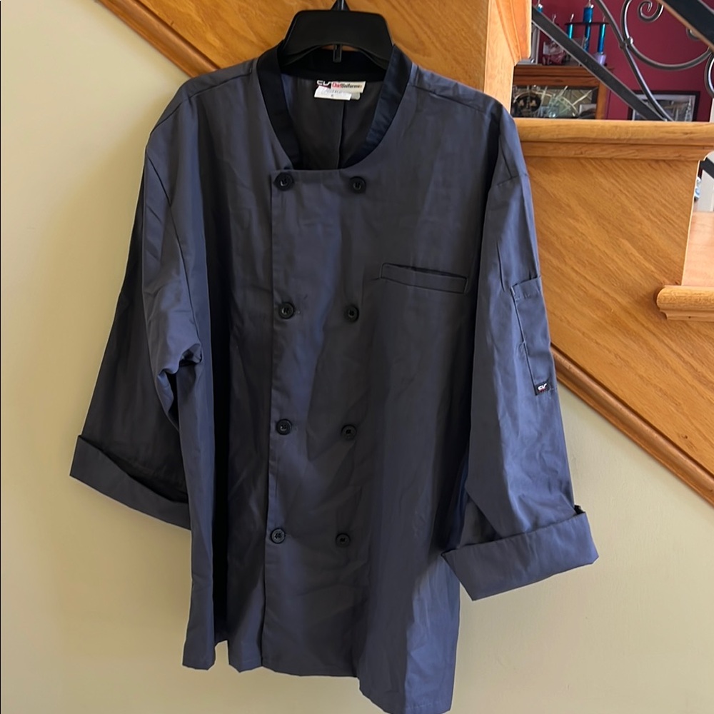 Chef Uniforms Gray Chef Coat Size XL New Without Tags